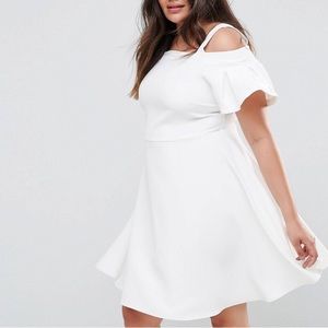 Closet London for ASOS Curve Cold Shoulder Dress